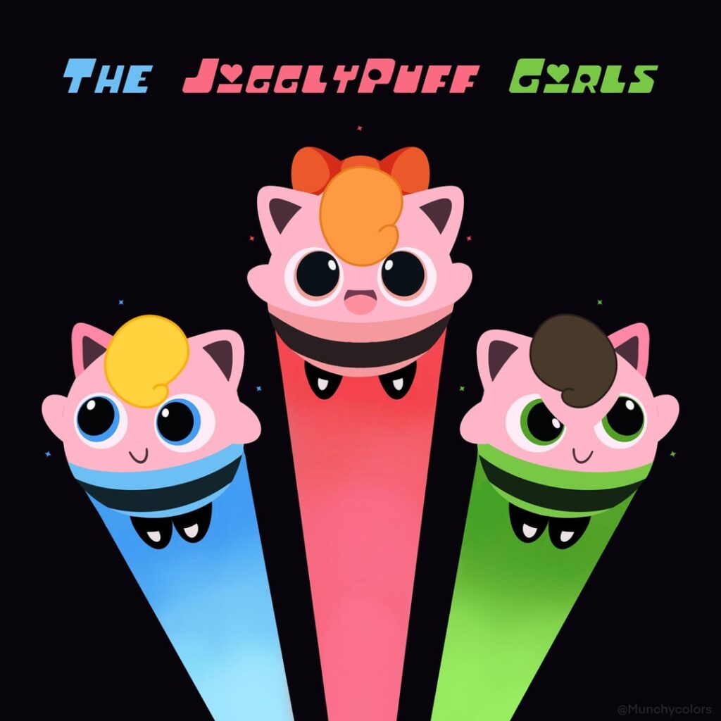 The Jigglypuff Girls 🩵❤️💚✨
