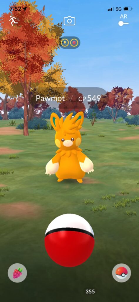 Is this a bug? Why did Pawmot show up on the nearby for me and spawn in the wild I thought you had to walk 25km with Pawmo to get it
