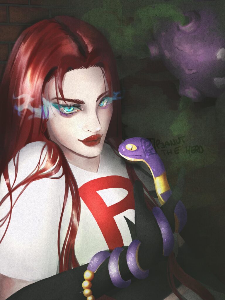 I made this Jessie and Ekans fanart ✨