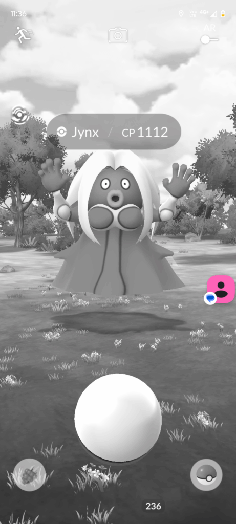 Tried catching a jynx and it sent me back to before the 1900s