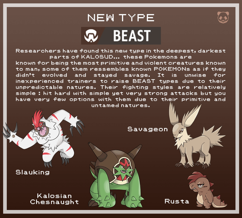 An introduction to Kalosud's new types, part 3 : Beast Type