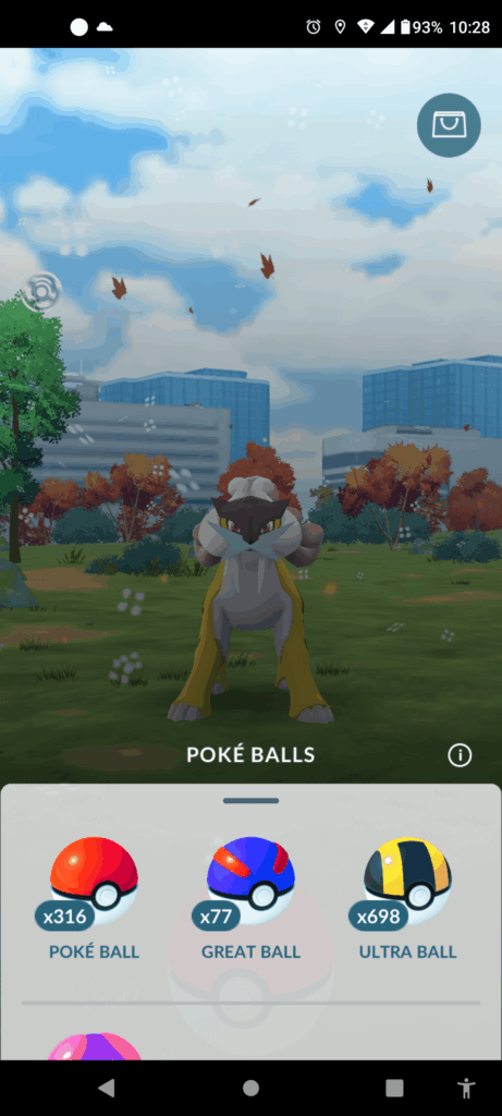 GBL Encounters cannot be caught with safari balls