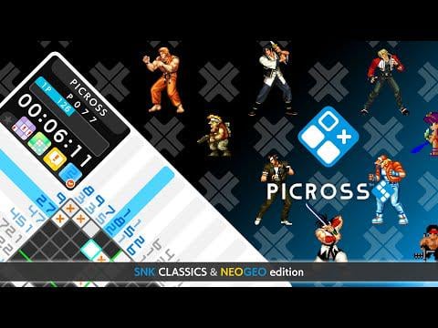 PICROSS S SNK CLASSICS & NEOGEO edition Trailer (Nintendo Switch)