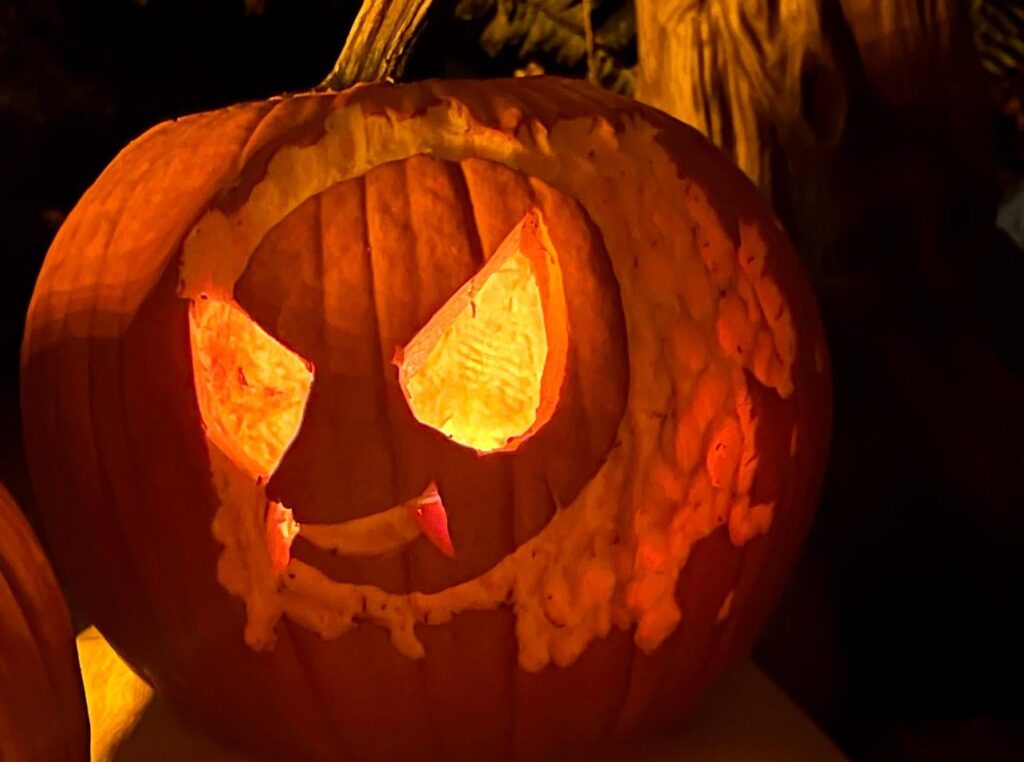 Spooky, scary, Ghastly, sitting on my porch
