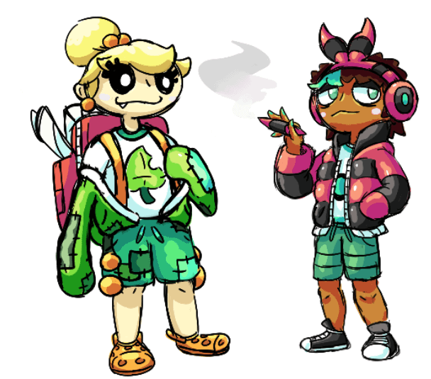 Made some gjinkas of sewaddle and venipede <3 [OC]