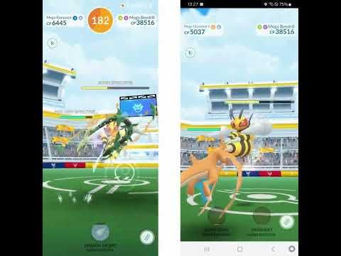 Pokémon Go Mega Beedrill Raid Speed Solo Part 1 And 2.