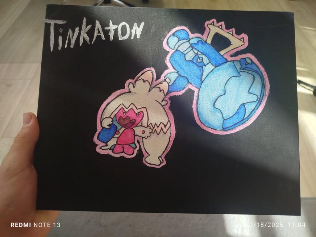 A tinkaton painting my sister made me for my bday