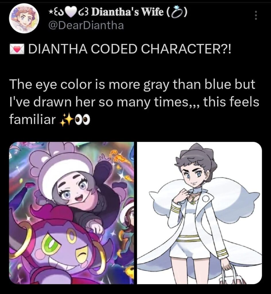 Pokémon ZA DLC, am I coping as a Diantha fan or does the character look familar?