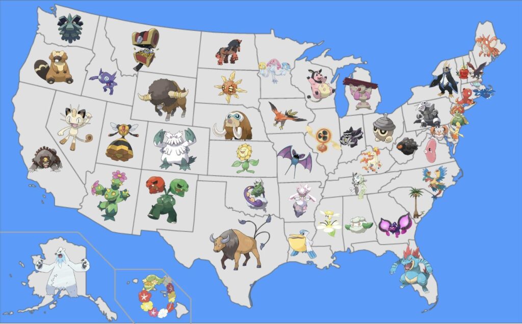A Pokémon for Each State (Revised)