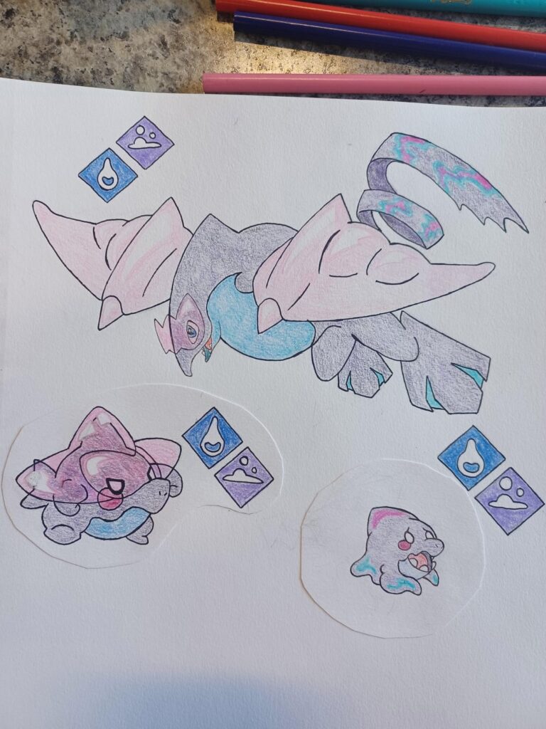 A Redraw of my Water Starter Line.