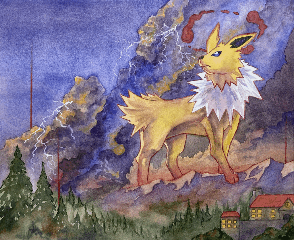 [OC] Here's my take of a Dynamax Jolteon.