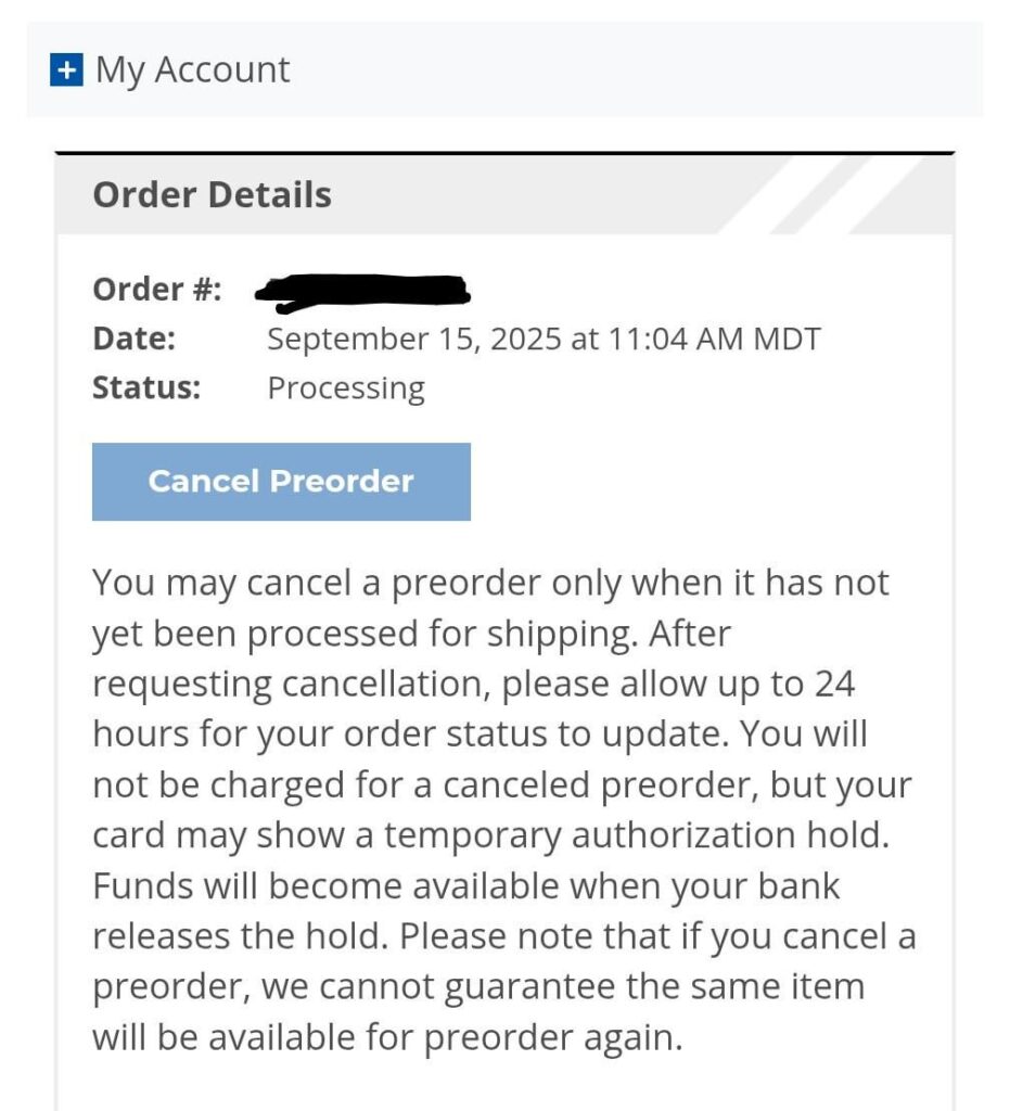 Anyone still waiting on their PC Phantasmal Flames order to be processed and shipped?