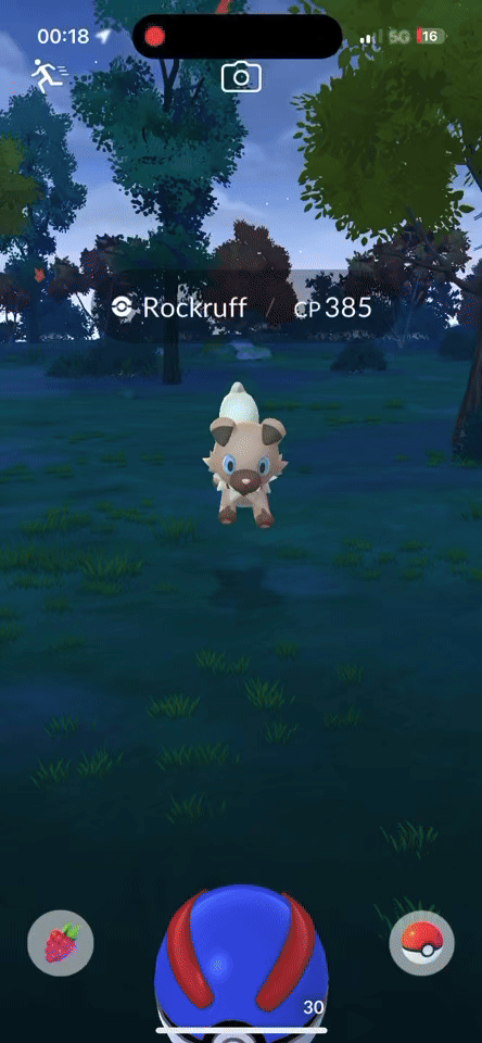 Pinap berry changes catch circle color