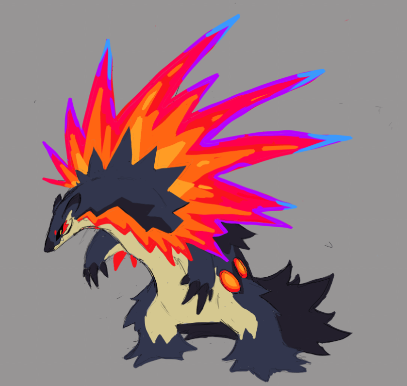 ReJohto Typhlosion Fire/Dark