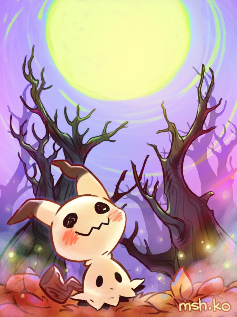 [OC] My son loves Mimikyu so I drew it for his birthday cake!