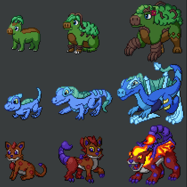 Pokemon Pyrite Starters