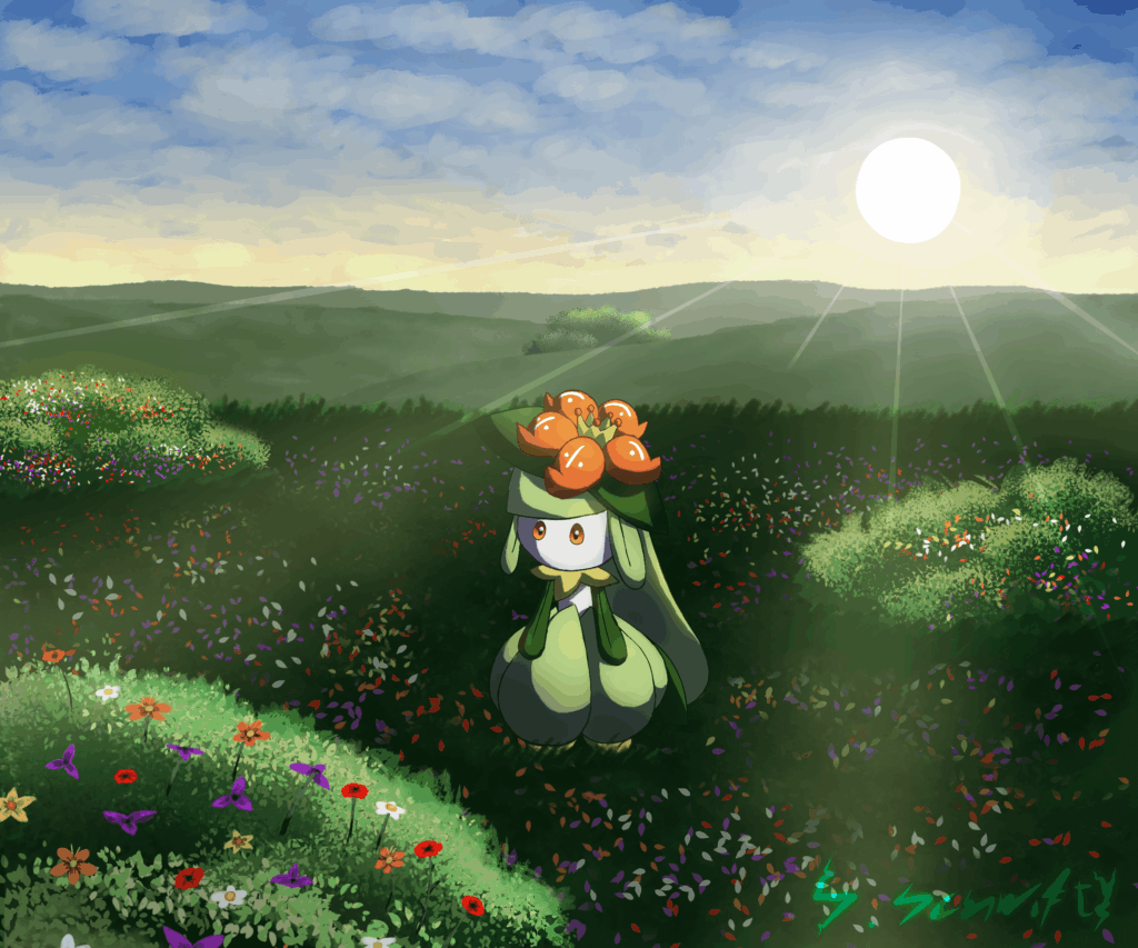 The dawn blooms