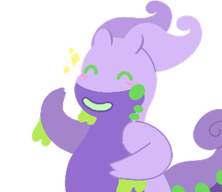 Goodra stickers I made