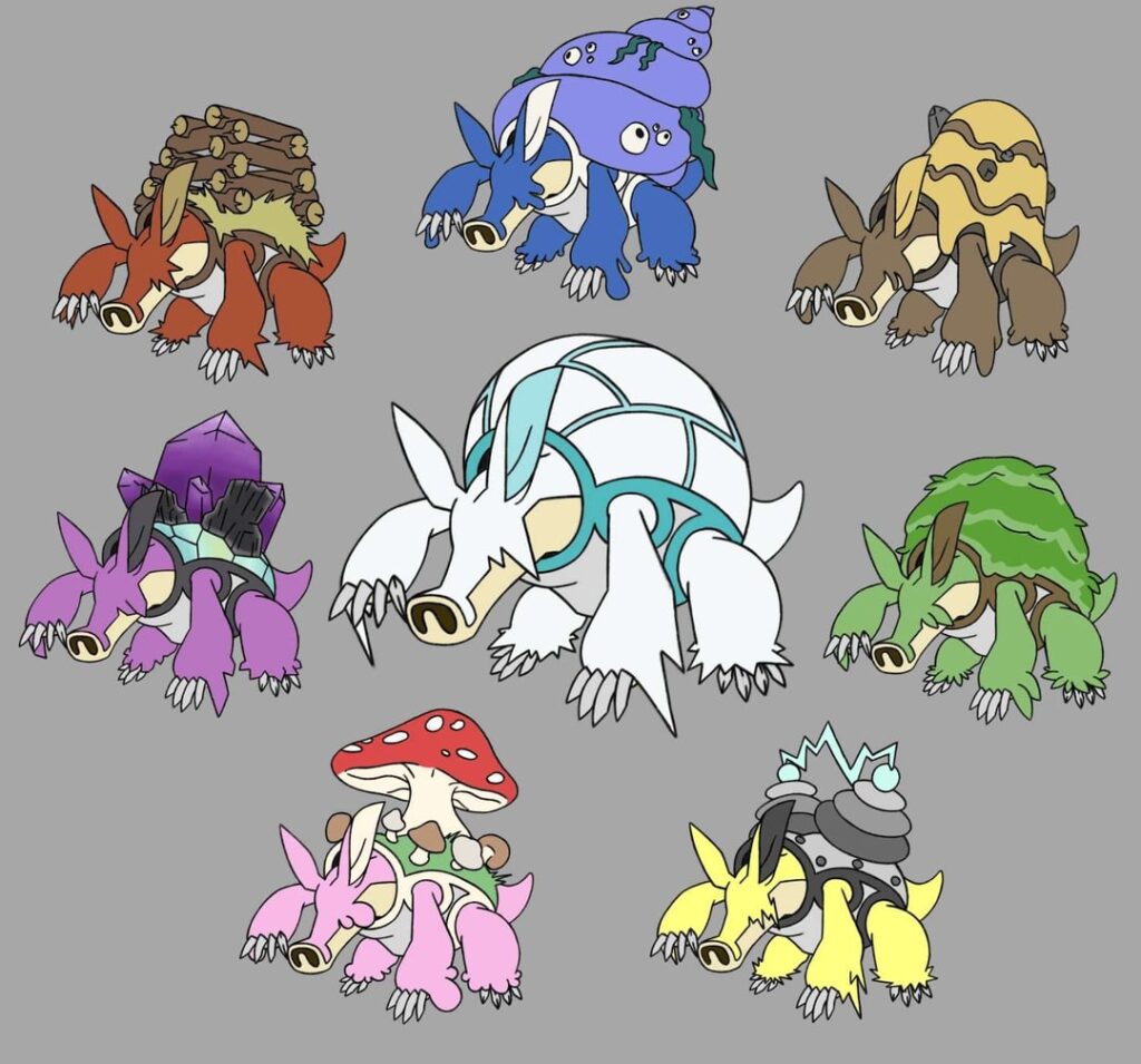 [OC] Meet Aarctivark, the Trapper Pokemon!