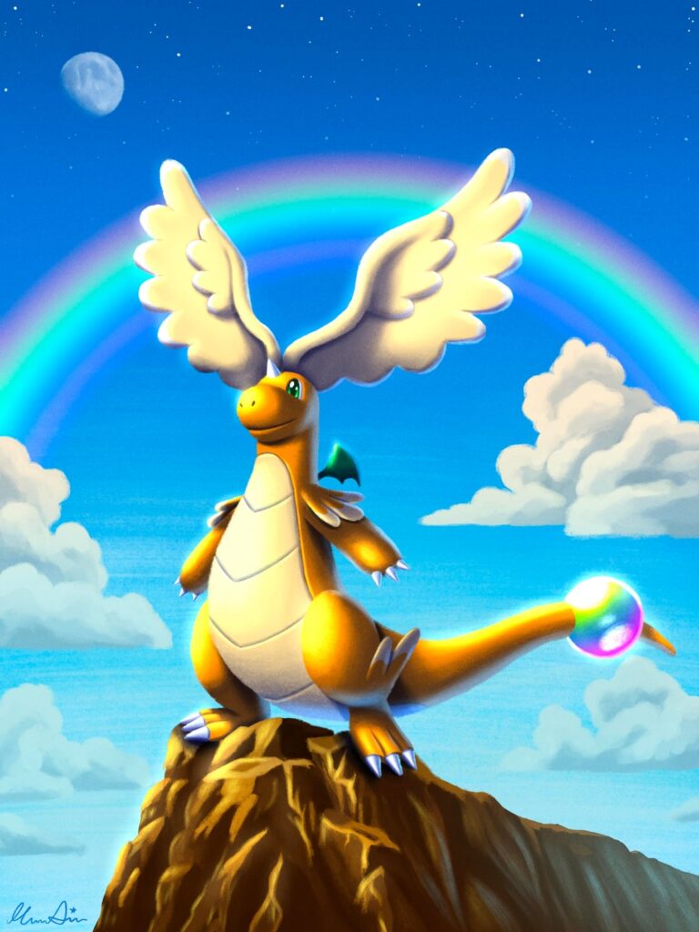 [OC] I drew Mega Dragonite