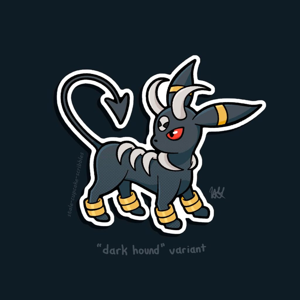 An Umbreon fusion for Halloween! [OC]