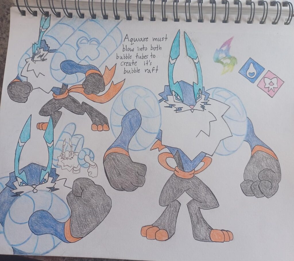 MEGA AQWARE. An evolutionary line for the cut Gen 3 Water Starter.