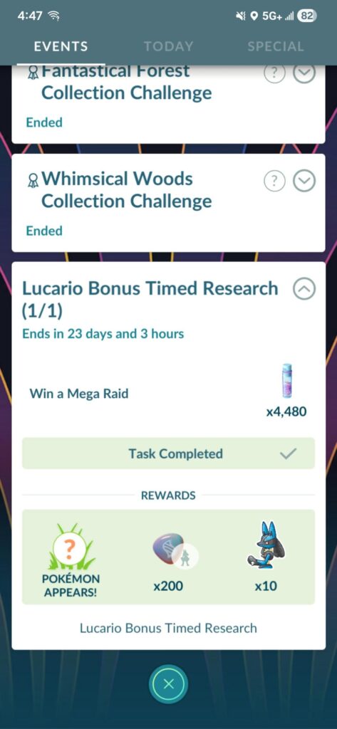 Lucario appearance?