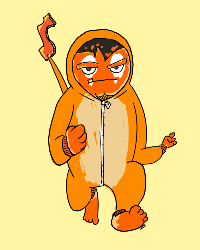 I drew the Kanto Starters.