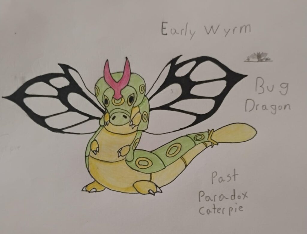Past and future paradox forms of Caterpie!!! :D (OC)