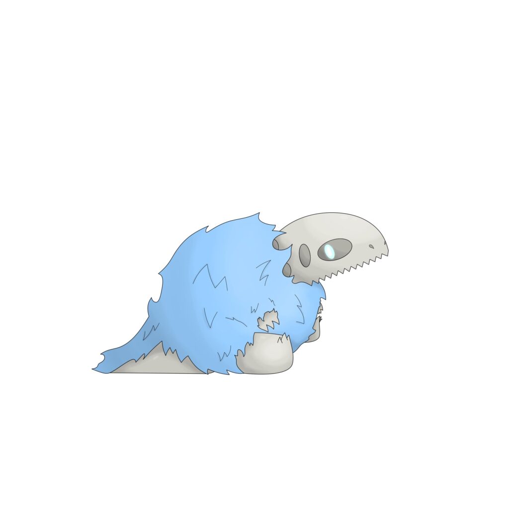 Here’s Floak! The Fur Cloak Pokémon.