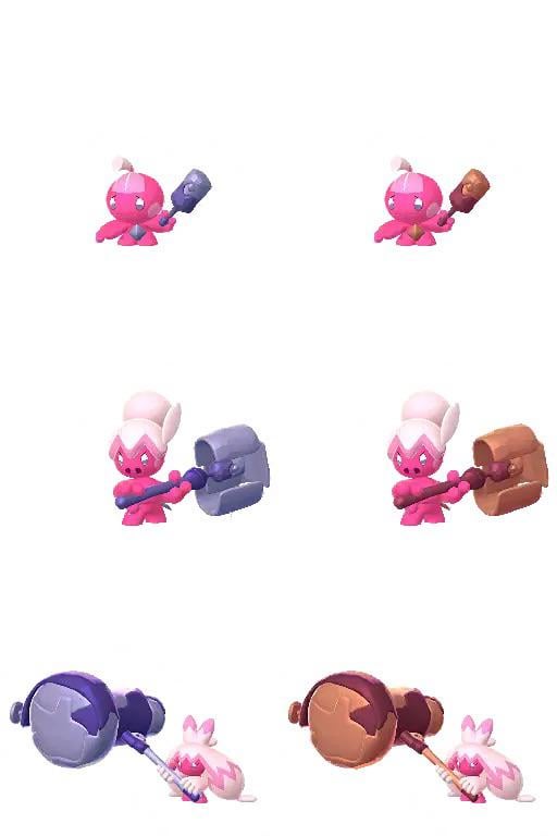 Shiny Tinkatink Family Comparison (Nagasaki Event Eggs)