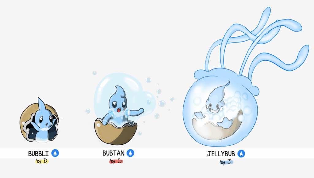 3 friends evolve each other's mons