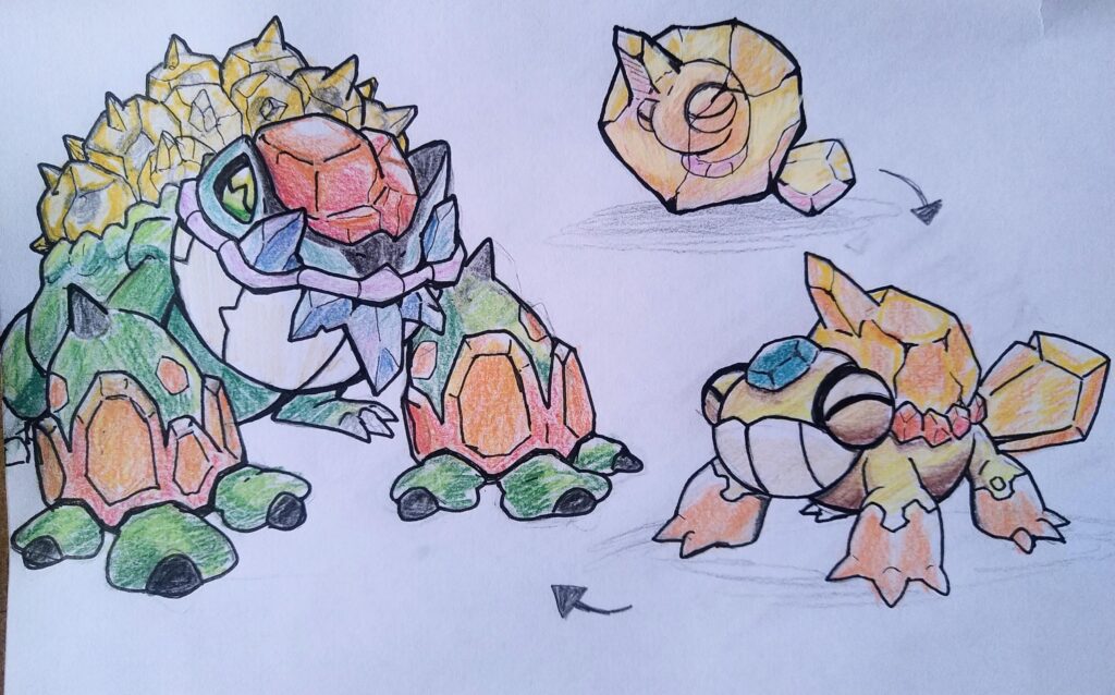 Quick redesign of the Fakemons from my last post.
