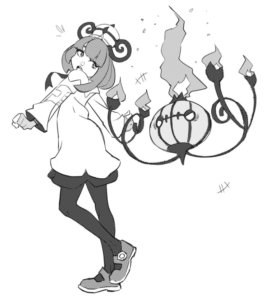 [OC] Gwynn and her jittery chandelure
