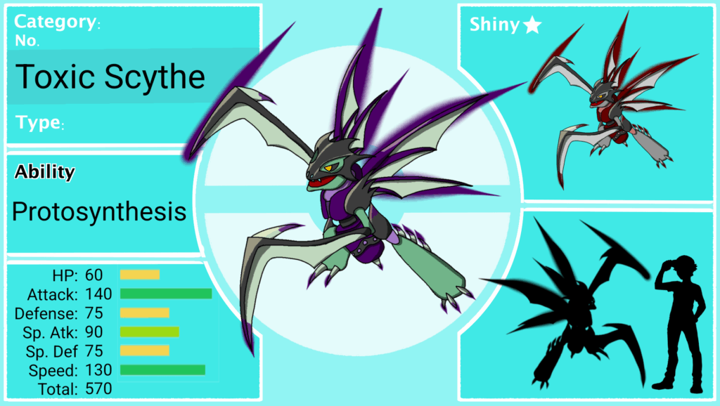 I went back to a design I made a few years ago and just added some improvements to it, so let me re-introduce toxic scythe