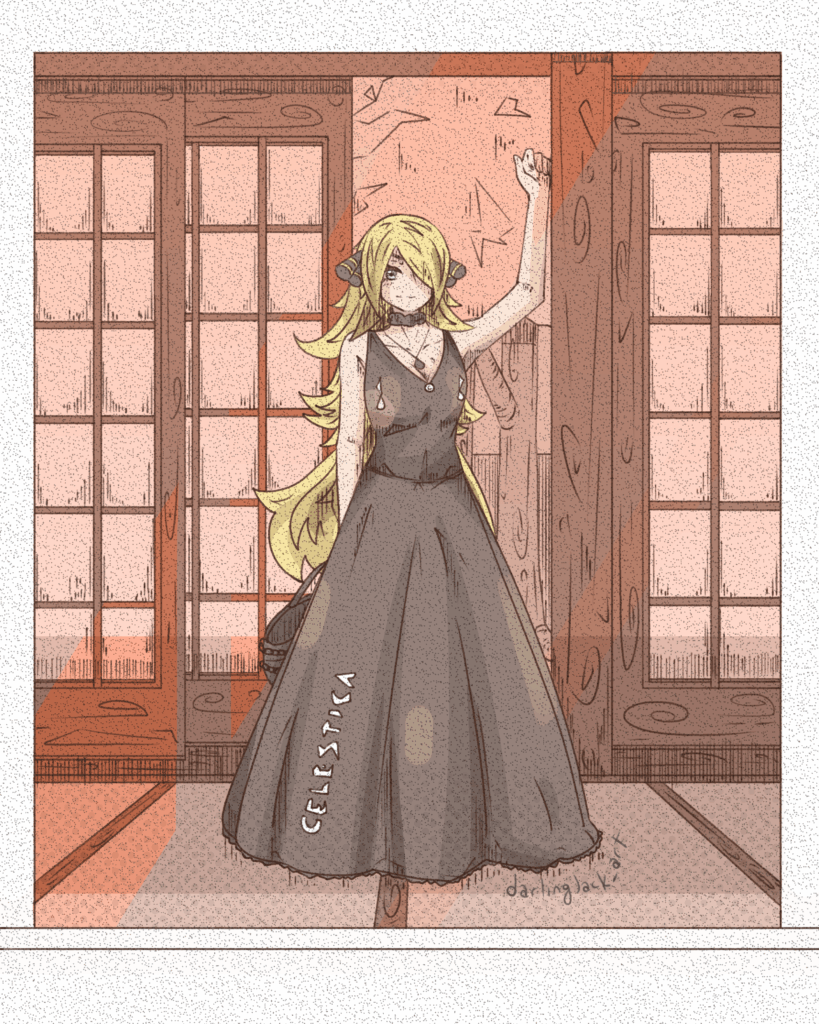 Cynthia from Pokémon Diamond & Pearl 🏛 [OC]