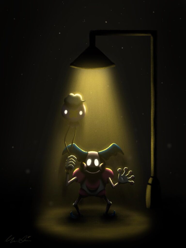 [OC] I drew Mr. Mime but Spooky