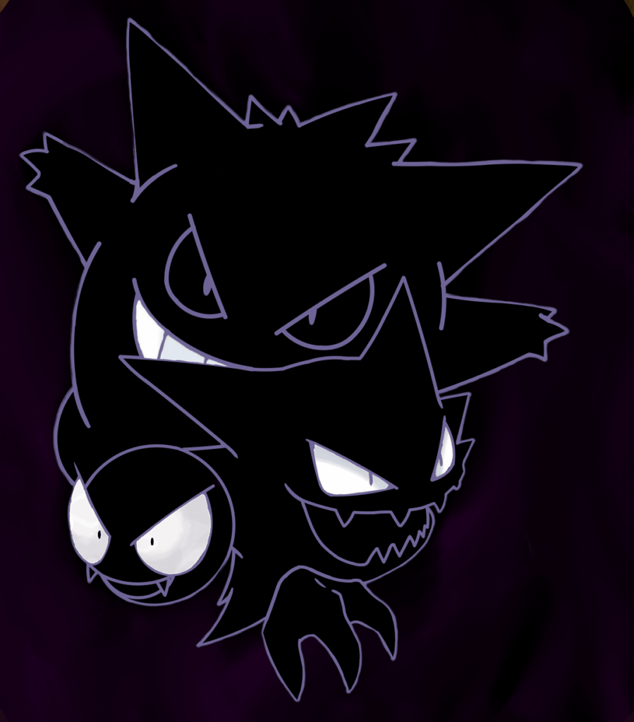 Ghastly Haunter Gengar art OC