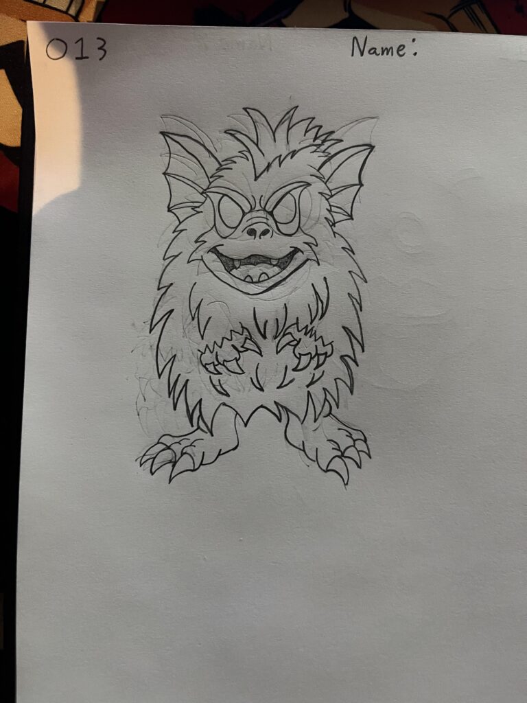 Who here a fan on the movies critters and gremlins because I just made a fakemon of the 2 fusion need a name but happy how it turned out