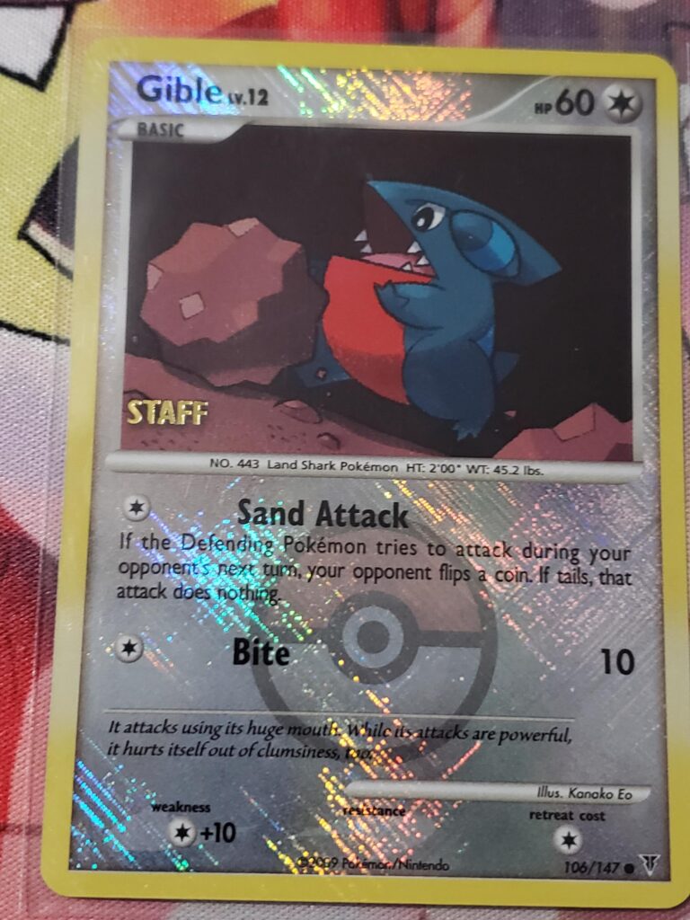 Staff Championship Gible Promo arrived today!