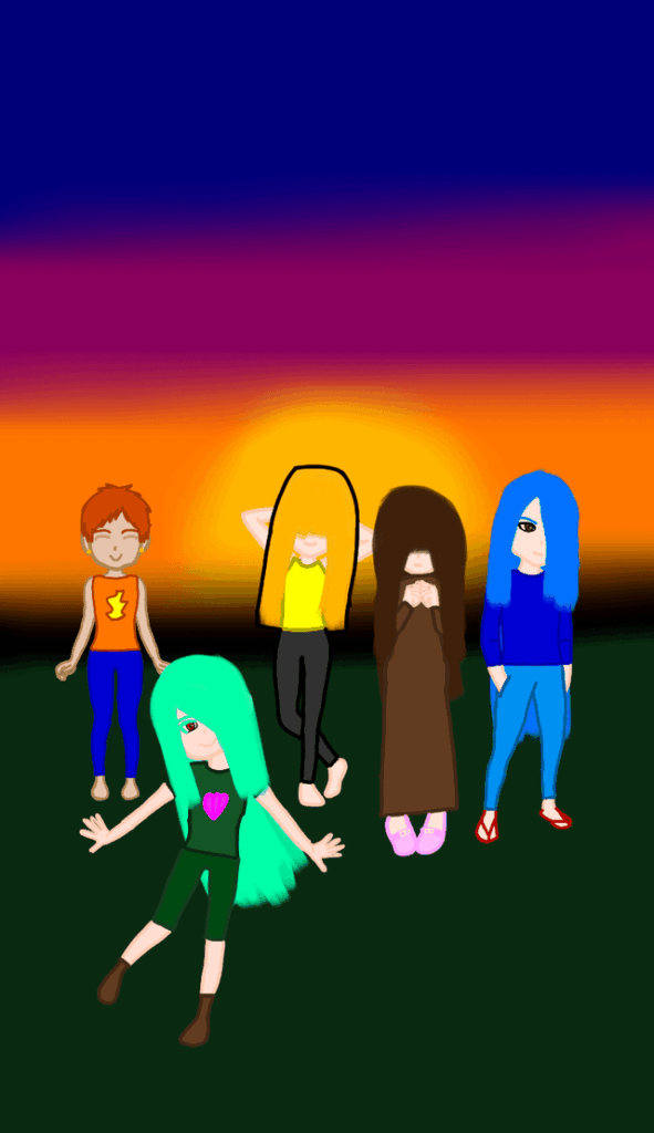 Gen 1 Starters as humans