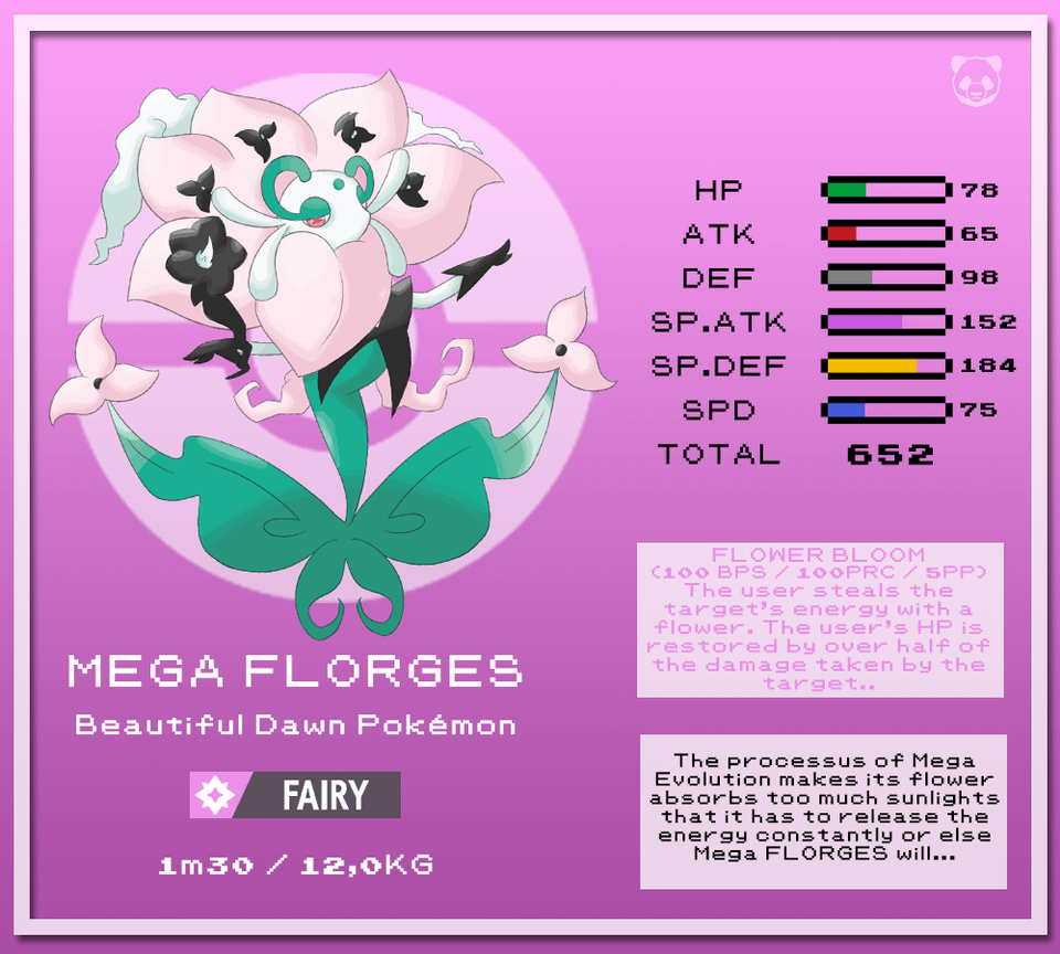 The flower on Florges in Kalosud absorbed the power of Mega Evolution and burst with energy ! Meet Mega-Florges and her trainer in Kalosud !