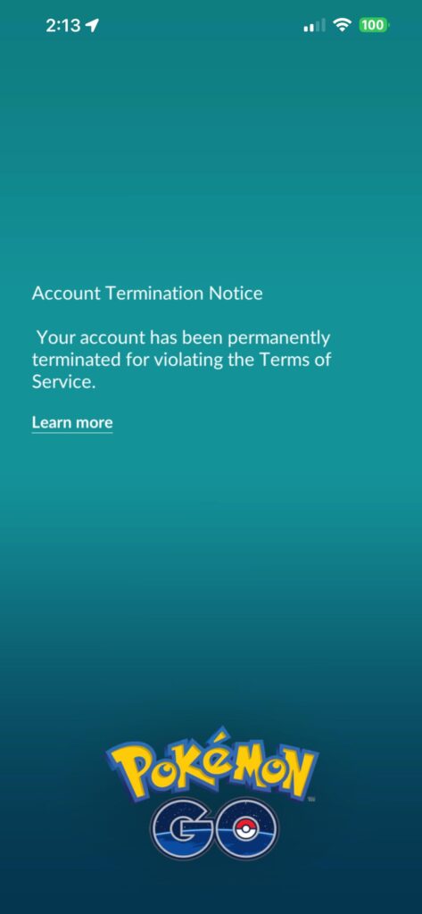 Niantic banned my account even though I have not played in years