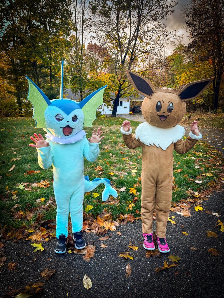 Vaporeon and Eevee are ready for some candy!