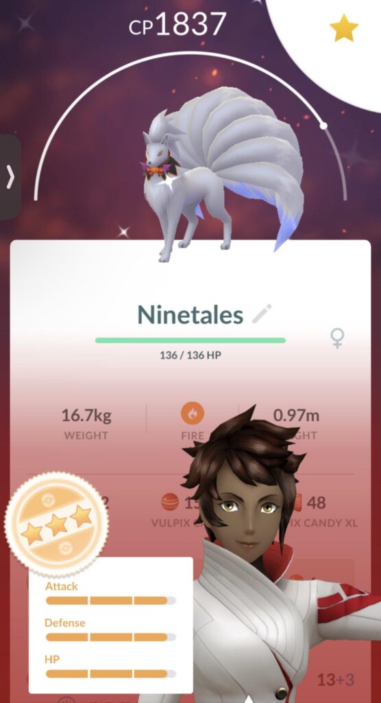 Shiny Ninetales > Vulpix