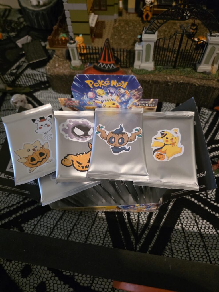 Happy Halloween! I'm giving out custom pokemon tcg packs in my neighborhood!
