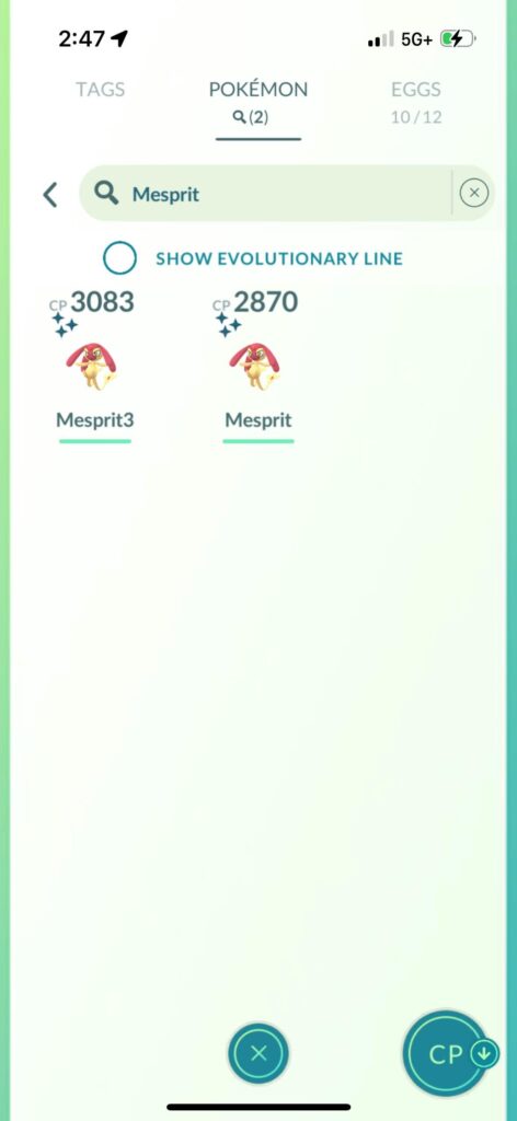 2x Wild Shiny Mighty Mesprit