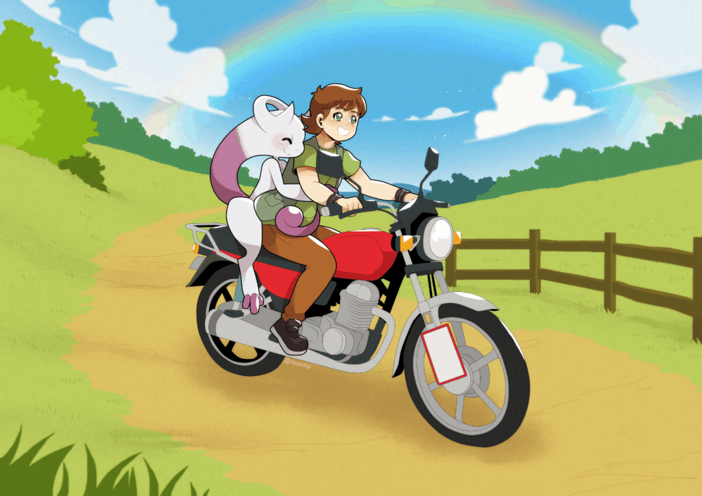 [OC] Jay and Mega Mewtwo Y ✨