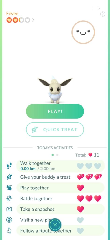 Shiny Eevee won’t evolve into Sylveon after 70 heart and as great buddy