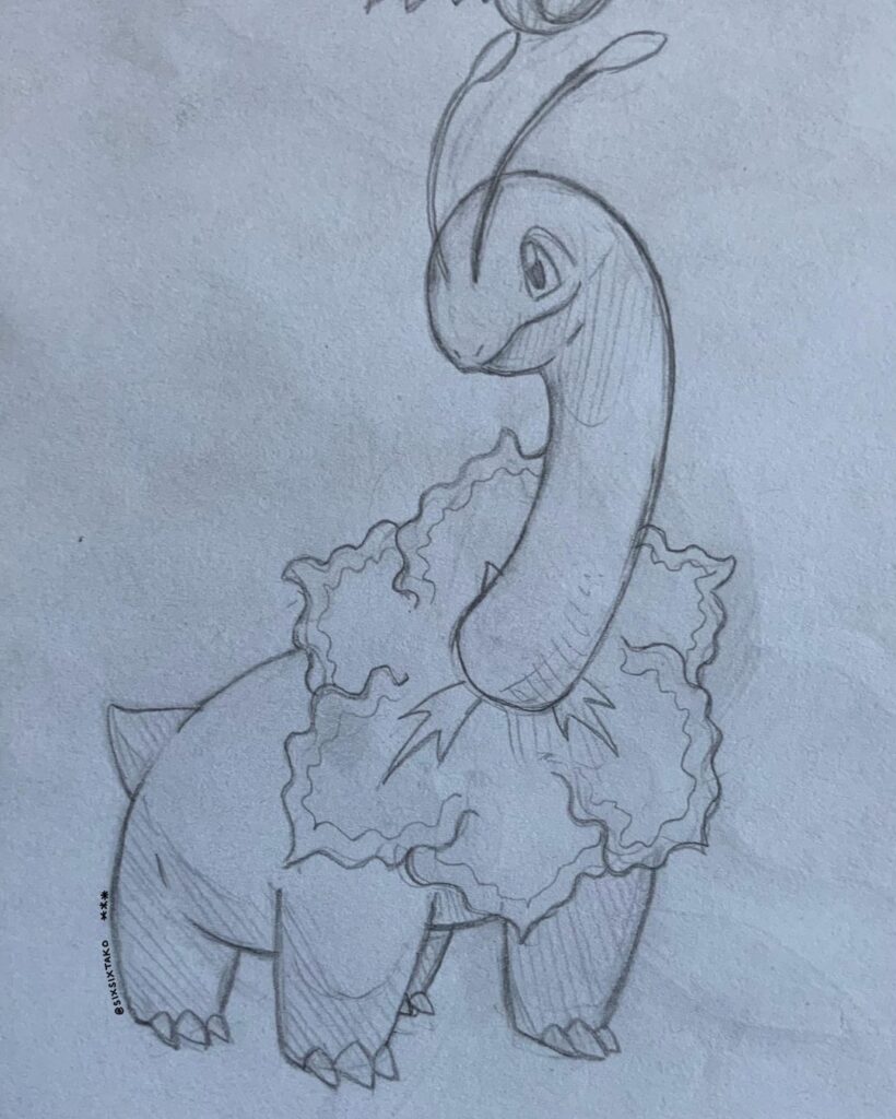 (Requested) Meganium, Ceruledge, (Greeting) Quagsire, Incineroar, Gengar (in a top hat), Mismagius, Meltan and Bloodmoon Ursaluna, by me